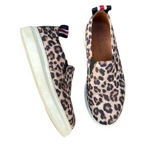 Veronica Beard Leopard Print Slip-On‎ Sneakers — Size 38
